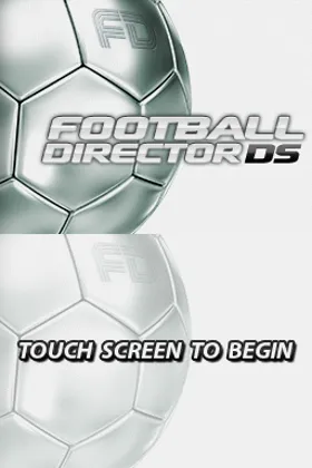 Football Director DS (Europe) screen shot title